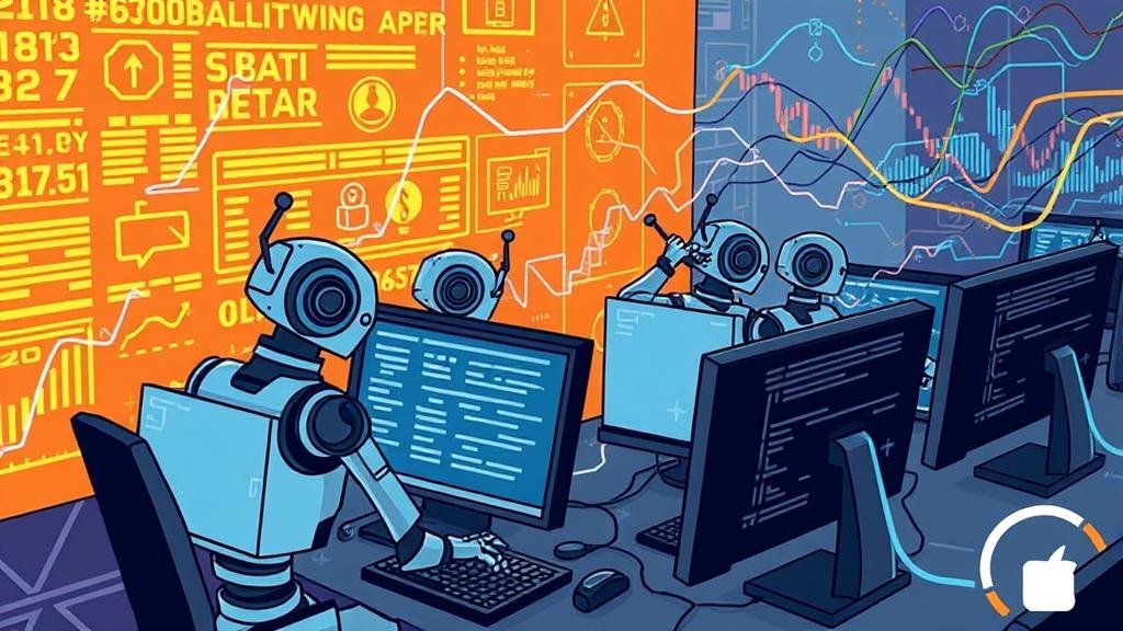 A dramatic image of a financial stock market graph taking a sharp downturn, with traders in the background looking stressed and panicked, representing the market mayhem from the premature data release.