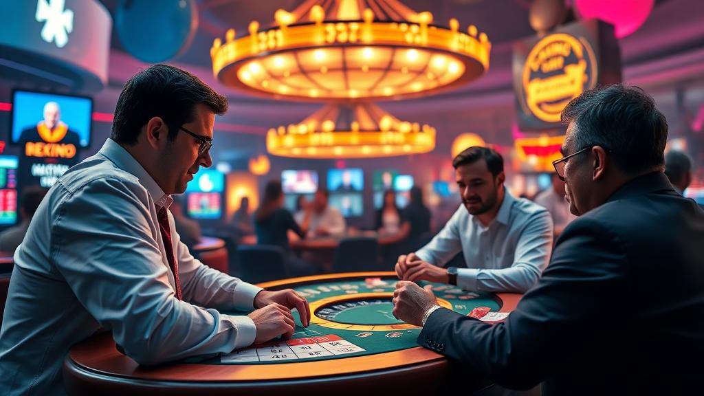 A vast network of glowing, faceless bots and imposter profiles manipulating a digital landscape of information, causing chaos and confusion.