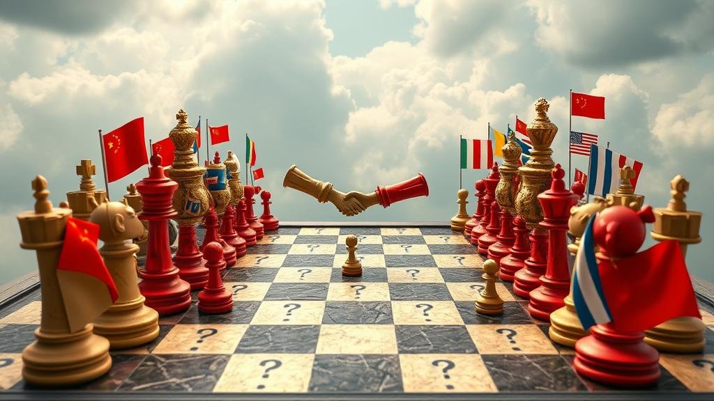 An illustration of the key drivers of China's innovation boom, showing streams of government, tech self-reliance, talent, and capital flowing into a central brain.