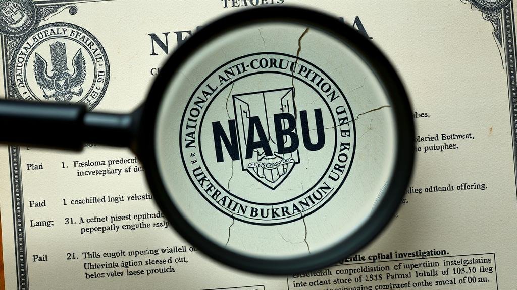 A dramatic and somber image of the Ukrainian Presidential Administration building in Kyiv at dusk, with a storm gathering and the flag at half-mast.