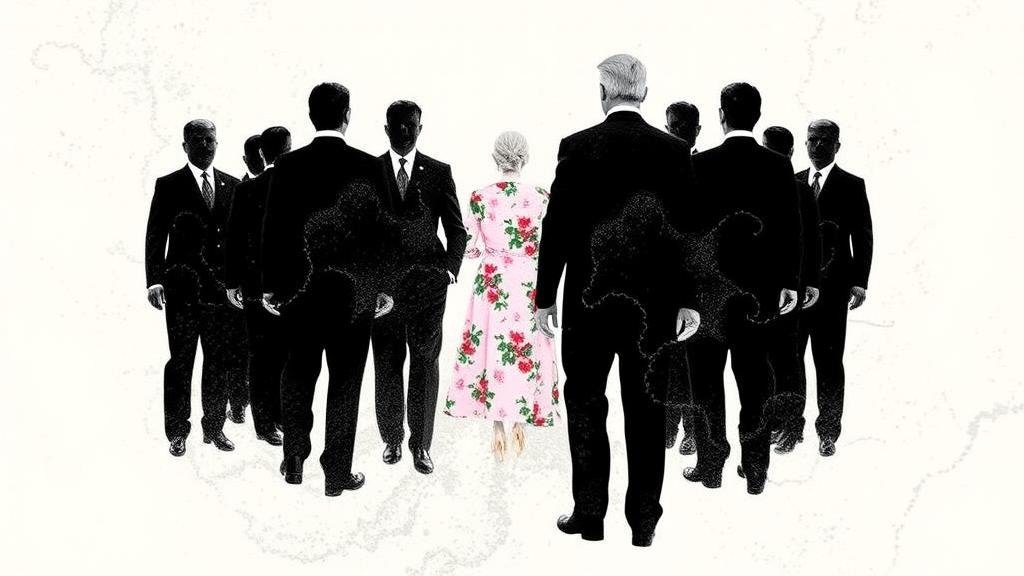 President Zelenskyy in a formal meeting, representing the power behind the presidency.