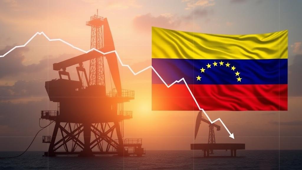 A majestic shot of the USS George Washington aircraft carrier cutting through the turquoise waters of the Caribbean, with fighter jets on the deck, under a clear blue sky.