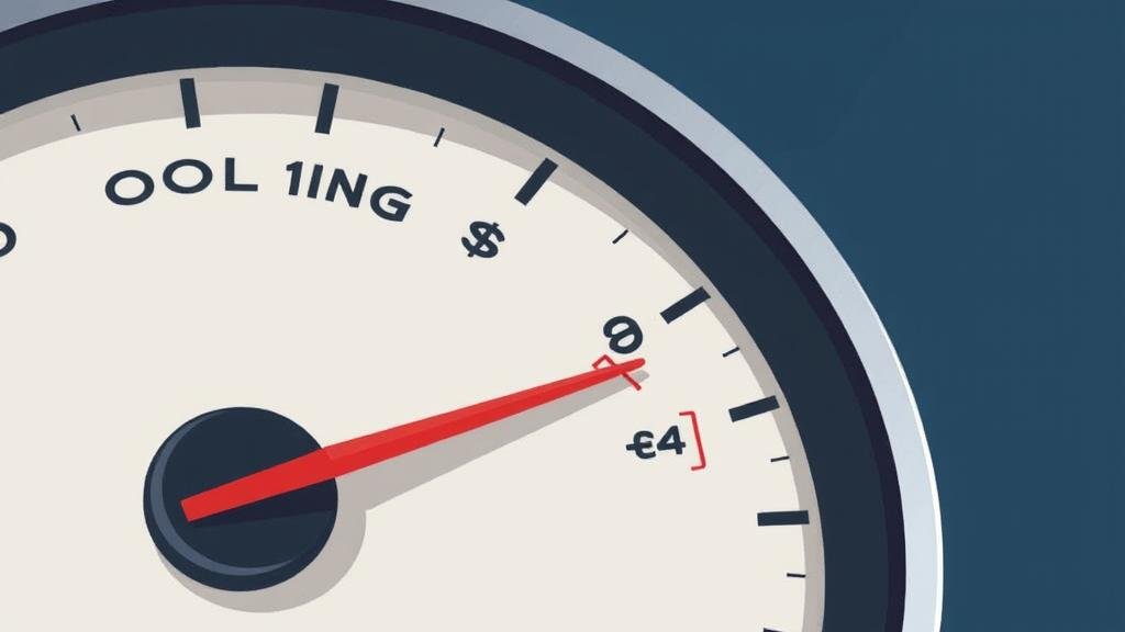 An illustration of a slowing speedometer labeled 'Labor Market' pointing towards 'Cooling'.