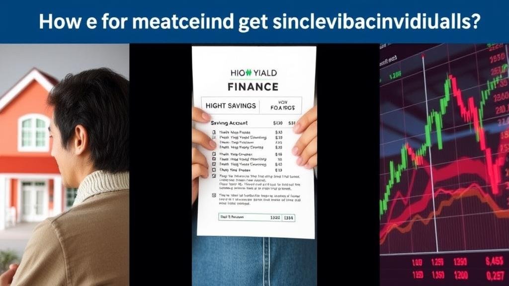 Split-panel image showing the personal finance impacts of Fed policy on mortgages, savings, and stocks.
