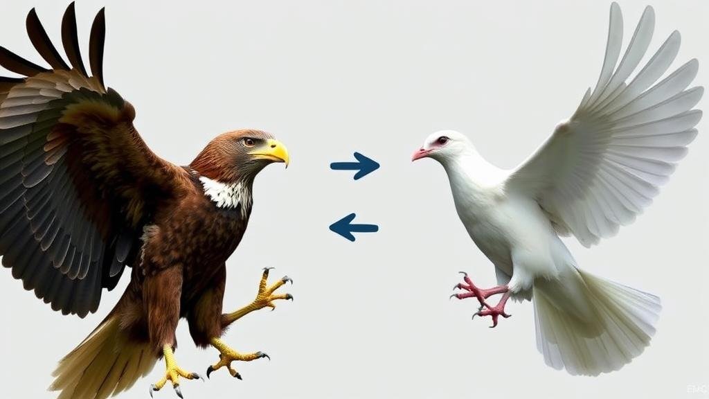 An image representing the Federal Reserve, with one official's speech bubble causing a positive reaction on a stock market graph, symbolizing the impact of their words on the economy.