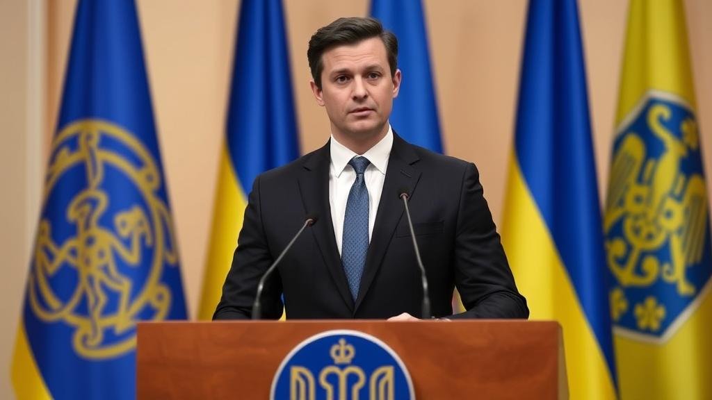 A tense, dimly lit diplomatic meeting room with US and Ukrainian officials facing each other over a table.