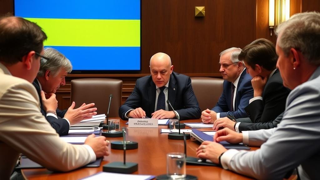 A tense, dramatic crisis meeting in Geneva where Ukrainian and European officials are cornering a US representative about a controversial Ukraine peace plan.