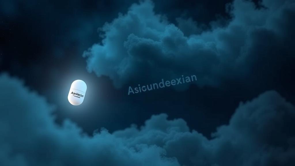 A single, glowing pill labeled 'Asundexian' emerges as a beacon of light from a dark background, representing new hope for stroke prevention.