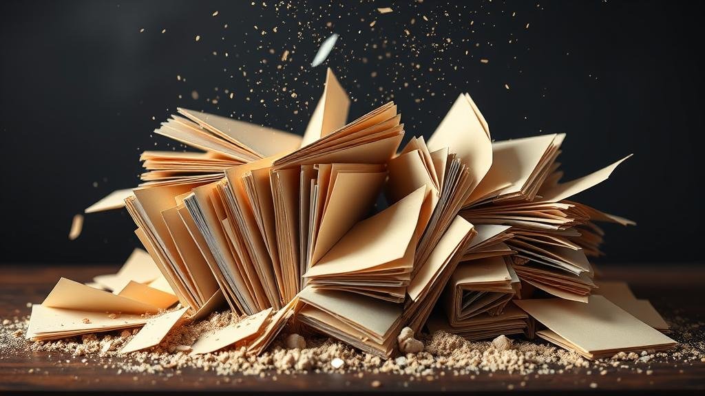 High-profile legal case files collapsing like a house of cards, illustrating the immediate consequences of the unconstitutional appointment.