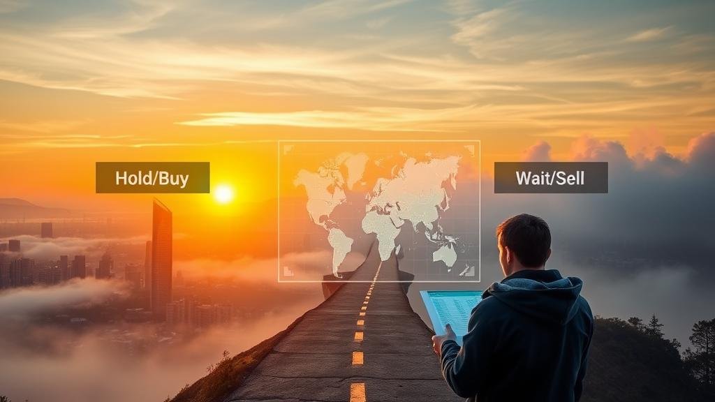 An interesting image of a series of dominoes falling, with the first domino being a glowing semiconductor chip. The falling dominoes wrap around a globe, highlighting the contagion spreading from the US to Asian markets. The dominoes are semi-transparent, revealing other tech-related icons like software code, servers, and smartphones, symbolizing the interconnectedness of the global tech ecosystem.