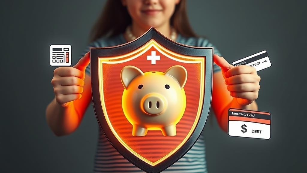 A split-screen illustration depicting an economic mood swing with high and low confidence.