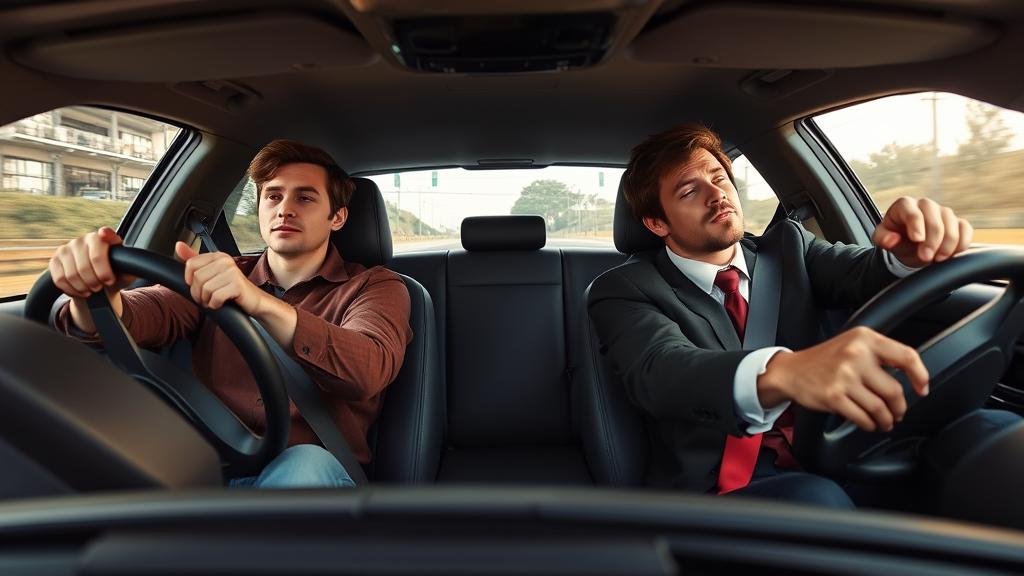 A car with two drivers. One is flooring the gas pedal, the other is yanking the emergency brake. In the back seat, an investor is getting whiplash.