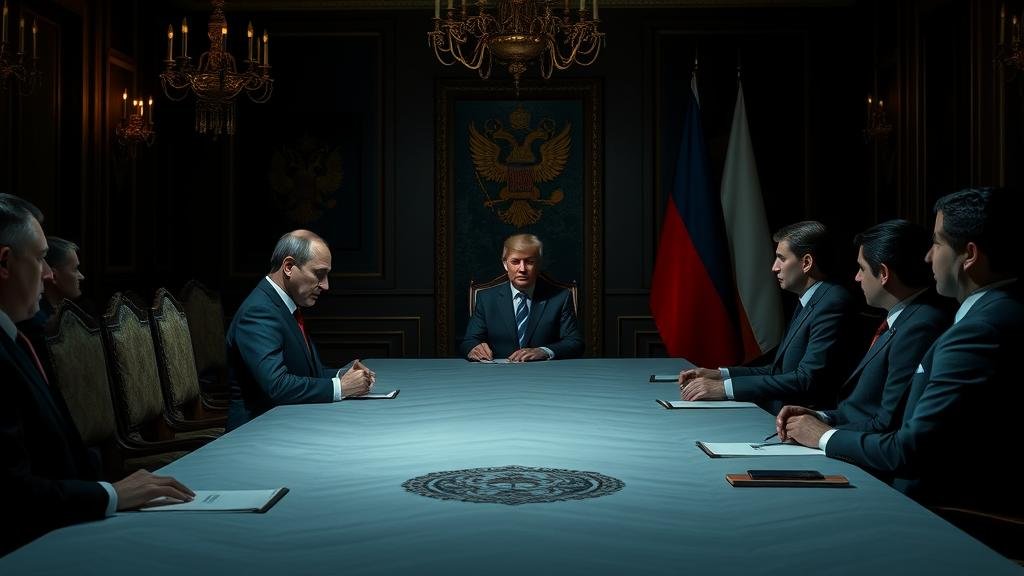 A high-stakes, clandestine meeting inside the Kremlin with Vladimir Putin and Donald Trump's envoys.
