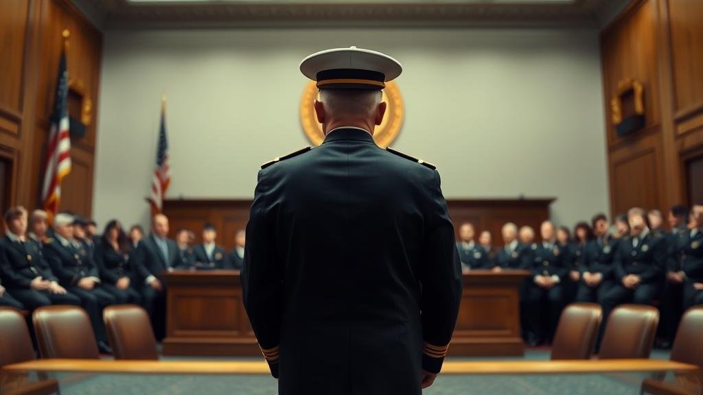 A tense, shadowy room where powerful figures are pointing fingers away from themselves, illustrating the theme of avoiding responsibility in a high-stakes political scandal.