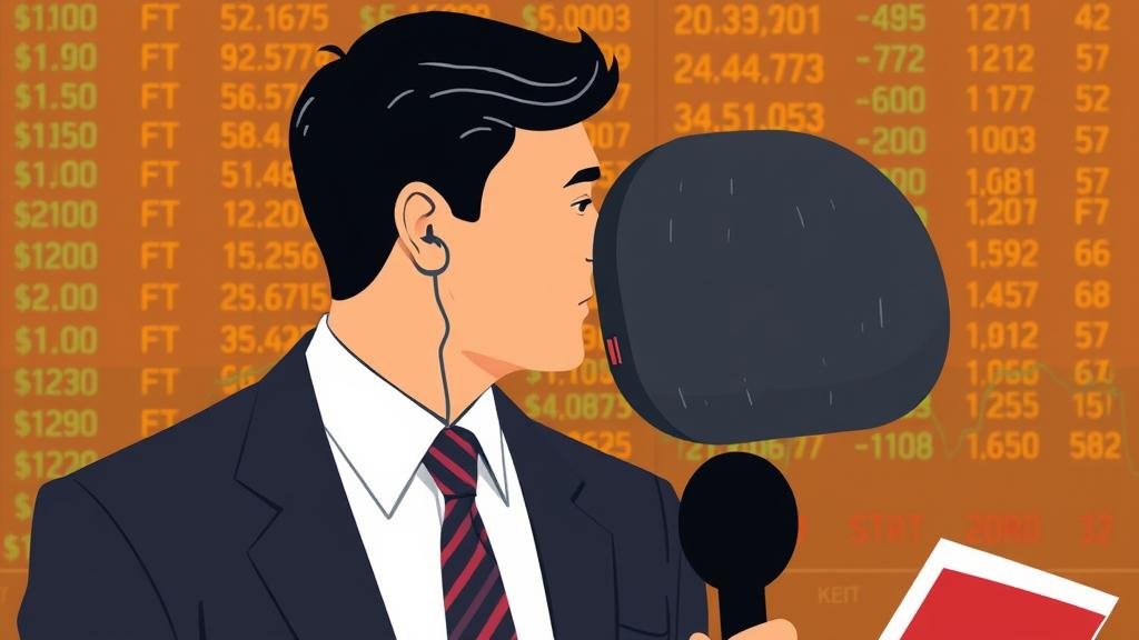 A person in a business suit whispering into a reporter's ear, symbolizing a strategic media leak.