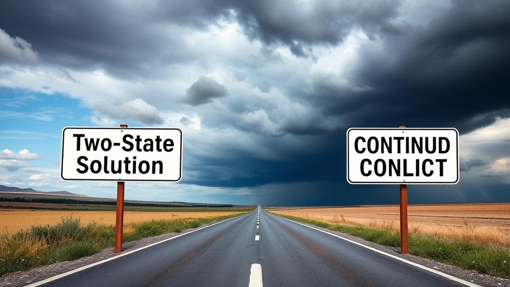 A historic but tense handshake between two figures, one draped in a German flag and the other in an Israeli flag, with a visible crack in the ground between them, symbolizing a 'complicated' and tested bond.