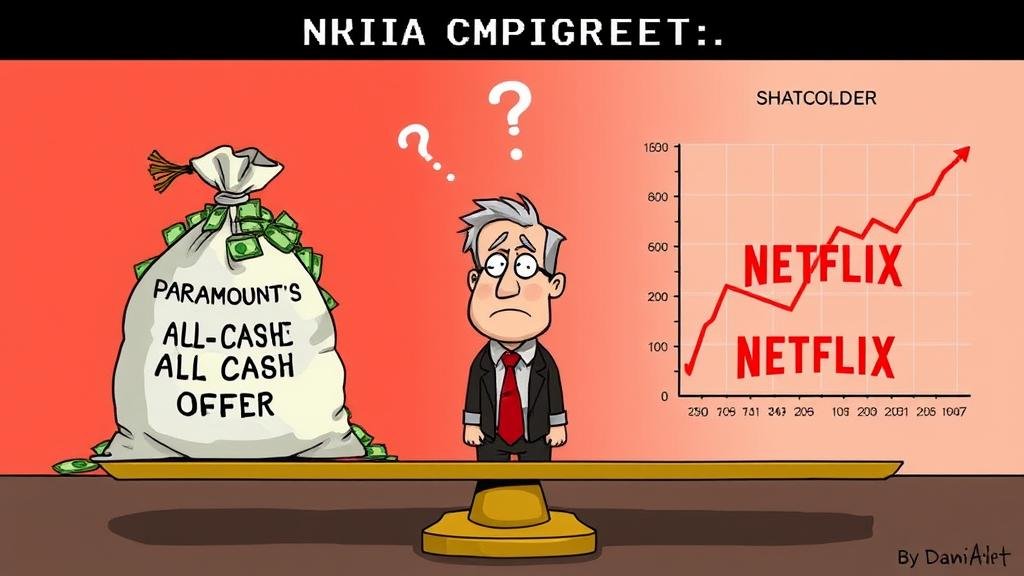 A visual representation of global finance and political influence converging on Hollywood. Show a stylized movie camera lens reflecting the flags of Saudi Arabia and the United States, with silhouettes of business figures shaking hands in the foreground. This image should convey a sense of powerful, behind-the-scenes deals.