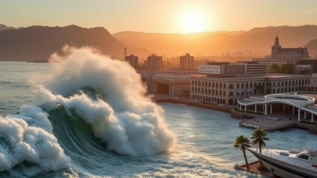 A dramatic, high-stakes poker game between two powerful media executives, with chips representing streaming service logos, symbolizing a hostile takeover in the entertainment industry.