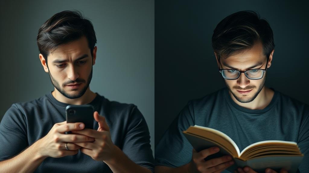 A serene scene of a person reading peacefully in a hammock, with a visual representation of stress melting away like a gentle mist, embodying the stress-reducing quality of reading.